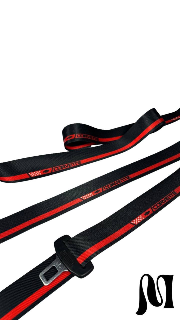Corvette Seatbelts (Red/Black)