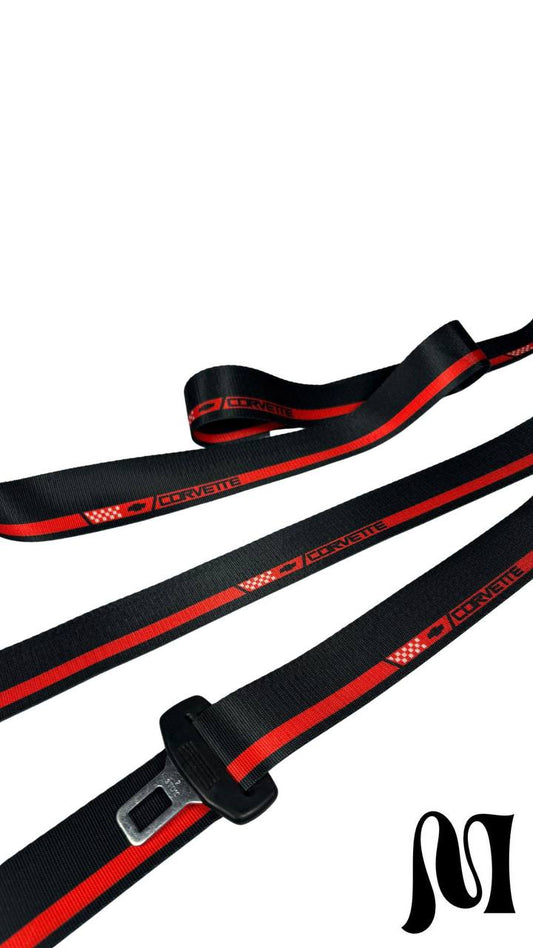 Corvette Seatbelts (Red/Black)